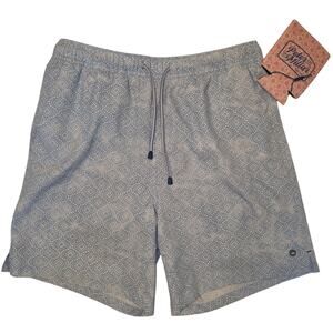 NWT S Men's Peter Millar Blue Swim Trunks w/Pockets